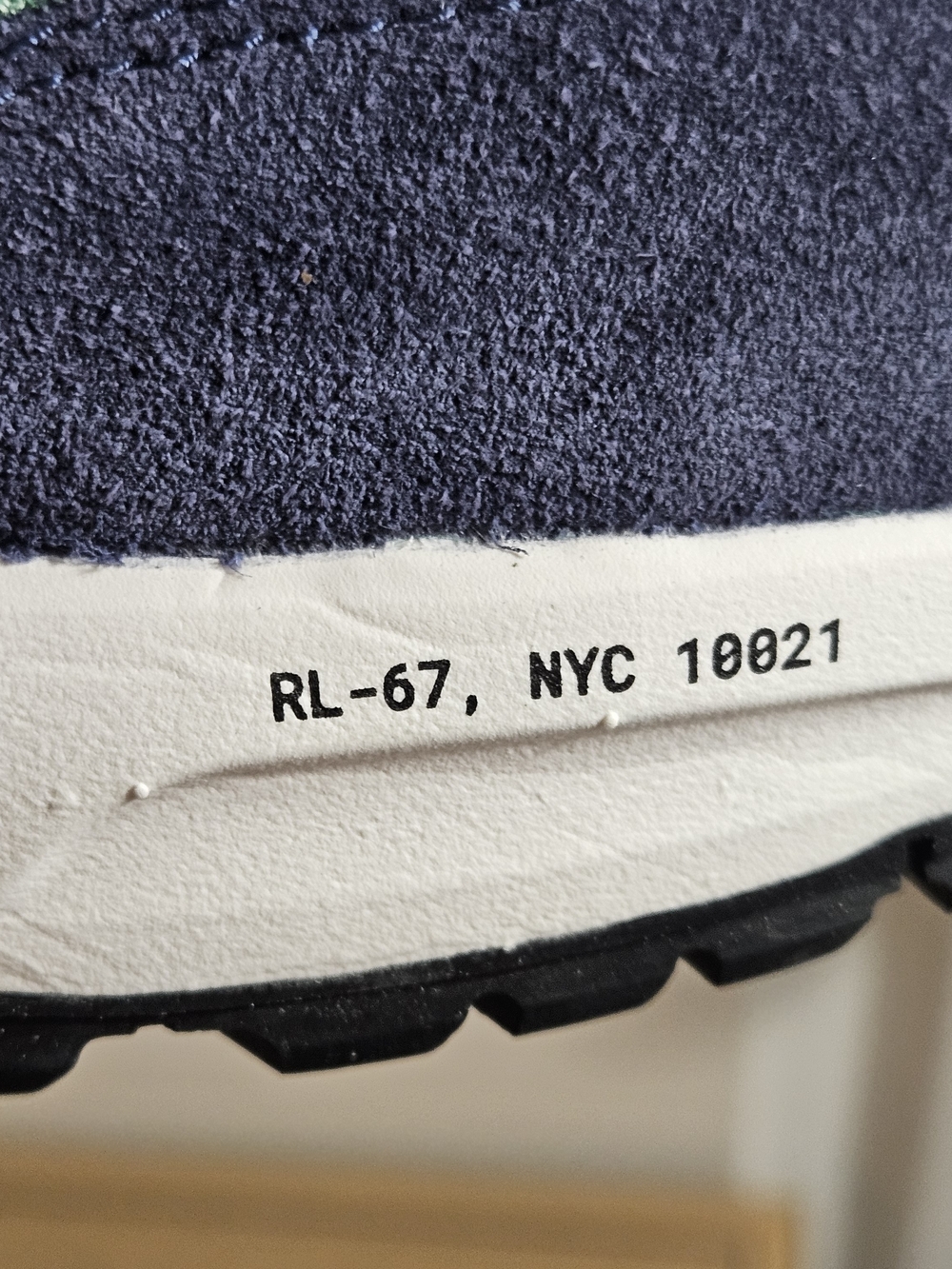 NIB Men's Polo Ralph Lauren Jogger Suede and Mesh Sneakers Size 11.5D - Picture 11 of 13